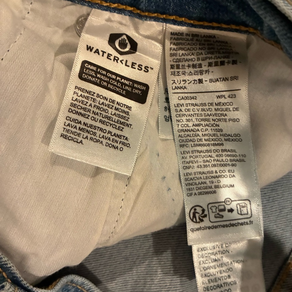 Levi's Jeans Women's 32 Blue Ribcage Straight Ankle LIKE NEW - Picture 10 of 10
